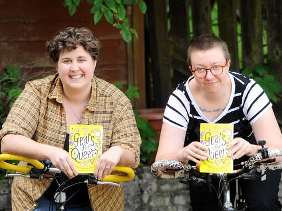 Kirkcaldy couple Abigail Melton and Lilith Cooper, the authors of Gears for Queers, which is being published this week. Pic: Fife Photo Agency.