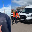 Lee Carmichael won the top award and received a new works van with a private registration number