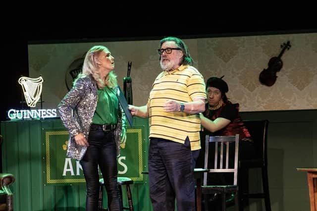 Catherine Rice and Ricky Tomlinson in Irish Annie's, which comes to the Adam Smith Theatre.  (Pic: David Munn)