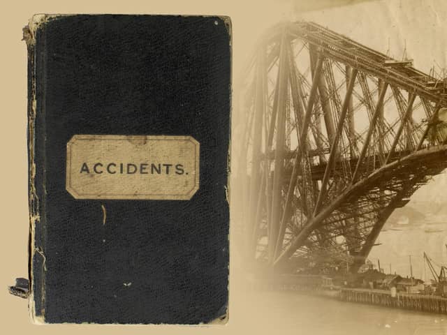 The cover of the Forth Bridge Accident Book (Pic: City of Edinburgh Council/Capital Collections)