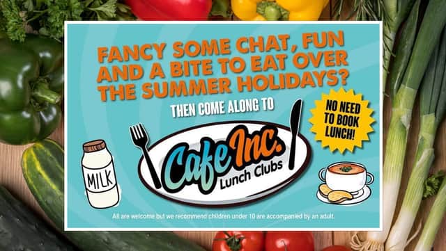 Families are being offered free food at Cafe Inc venues across Fife during the school summer holidays.