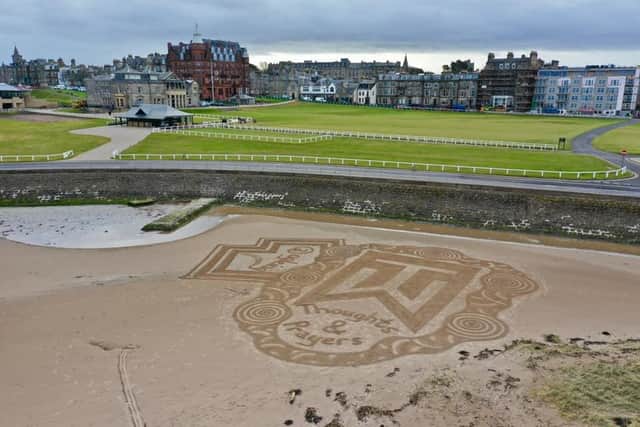 The sand art tribute.