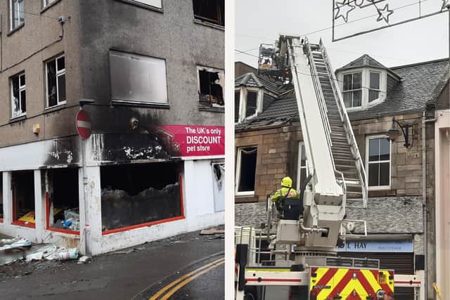 The fires have caused chaos on Leven's High Street