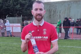 Paul Sludden was named Tayport's man of the match in what was his first match since returning to the club (Photo: Tayport FC)