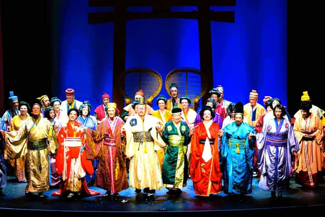 The cast of The Mikado, presented by Kirkcaldy Gilbert and Sullivan Society in March 2024.  (pic: submitted)