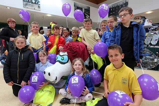 Youngsters at the seventh Great Glenrothes Hippo Parade at the Kingdom Centre.