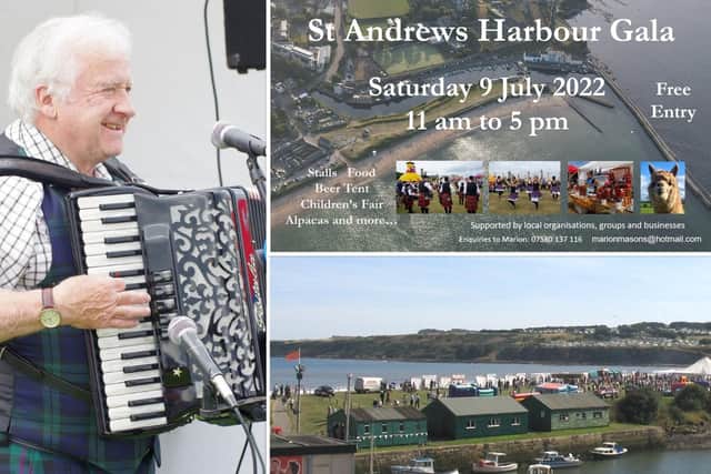 There will be so much to see and do at tomorrow's harbour gala - including music by popular accordionist Billy Anderson.