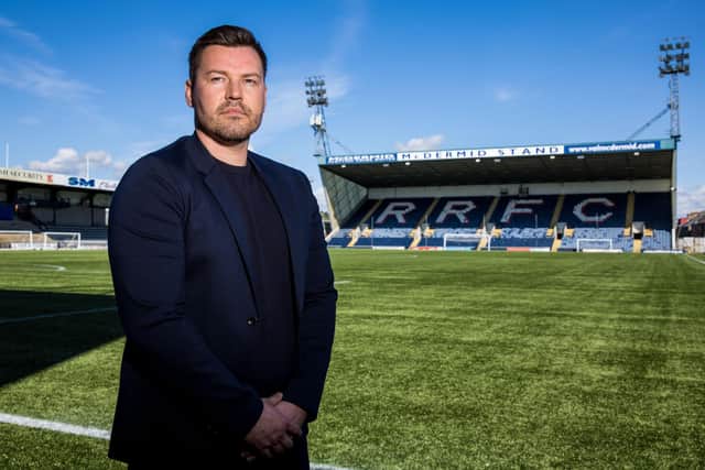Raith Rovers' new CEO Andrew Barrowman is excited by the challenge ahead at Stark's Park (Pic by Ross Parker/SNS Group)