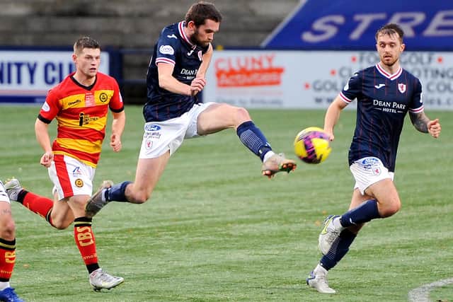 Sam Stanton in action for Raith Rovers against Partick Thistle on Saturday (Pic: Fife Photo Agency)