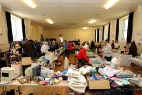 The Big Green Market takes place in Burntisland Parish Church Hall on the first Friday and Saturday of each month.  Picture: Fife Photo Agency.