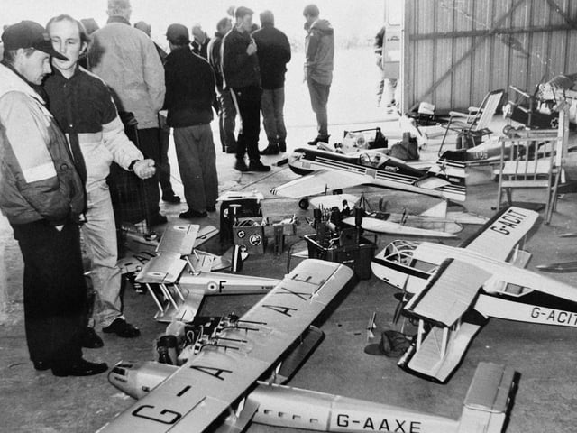 A 1996 show by Glenrothes Aeromodelling Club, The picture was taken by a staff photographer from the Glenrothes Gazette.