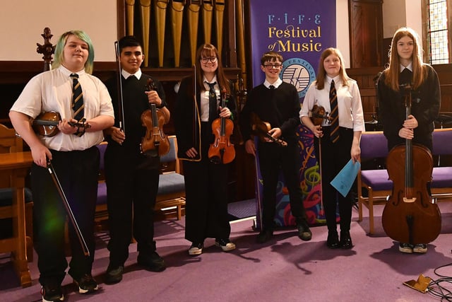 Some of the string soloists in this year's Fife Festival of Music