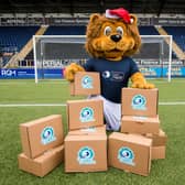 SPFL Trust launch Festive Friends at Falkirk Stadium with Lomond the Lion