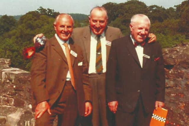 Kirkcaldy Probus Club founding members, from left to right, Fred Stahly, Bill Wilson, and Jim Lorimer.