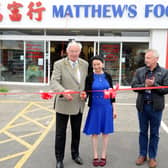 Fife Provost Jim Leishman cuts the ribbon with owner Amy Ng to officially open Matthew's Foods Oriental Supermarket. Pic: Fife Photo Agency