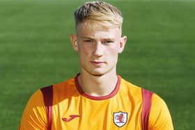 Luke Armstrong has played one Premier Sports Cup match for Raith since joining on loan for the season from Cardiff City (Pic Mark Scates/SNS)