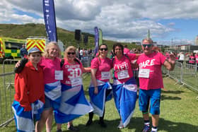 From left to right, Tessa Franklin, Gillian Martin MSP, Jackie Dunbar MSP, Gillian Ward, Zoe Hisbent, and David Torrance MSP. (Pic: Submitted