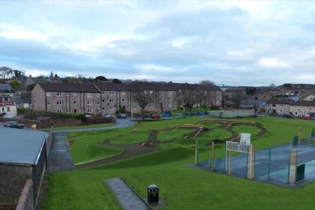 The site of the proposed pump track in Kennoway