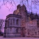 Rosslyn Chapel bathed in an ethereal light