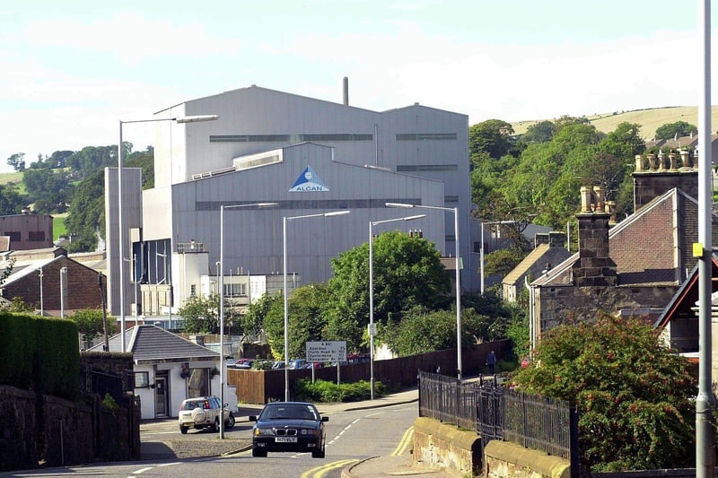 British Alcan plant which once dominated the skyline in Burntisland, pictured in 2002