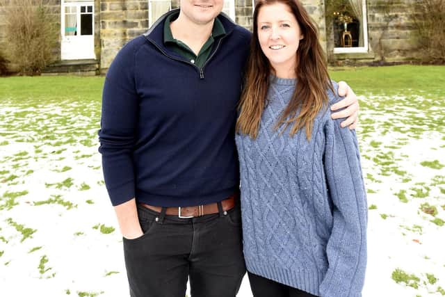 Doug and Sarah Philip , owners of The Oswald House Hotel. Pic: Fife Photo Agency.