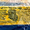 A member of the group found a Soccer Fans Badge bag dating from 1973