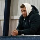 David Goodwillie watches as Raith Rovers play after signing for the club (Pic: Euan Cherry - SNS Group)