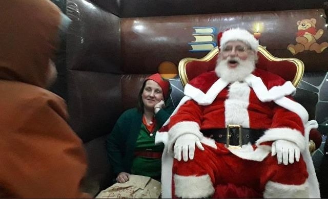 Santa (Tony Sygrove) and his elves asked the children "Have you been naughty or nice this year" before granting them their Christmas present wishes