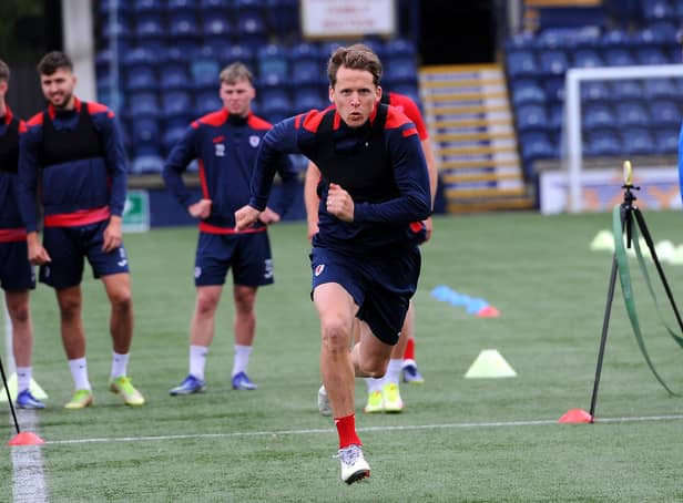 Christophe Berra, who has just taken up the role of first team coach, as well as still being part of the playing staff (all pictures by Fife Photo Agency)