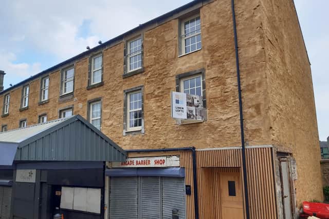The building above the Olympia Arcade in Kirkcaldy has been refurbished, and turned into luxury flats (Pic: Fife Free Press)