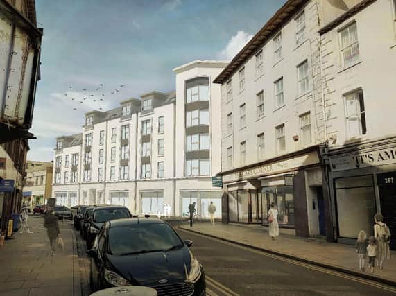 Designs for new housing development at 251 High Street, Kirkcaldy