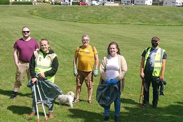 Keep Kirkcaldy Tidy on a previous litter pick in the town.