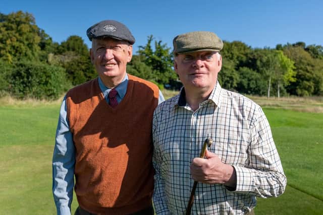 Ian Hamilton with Dave Allan at Kingarrock Golf Course
