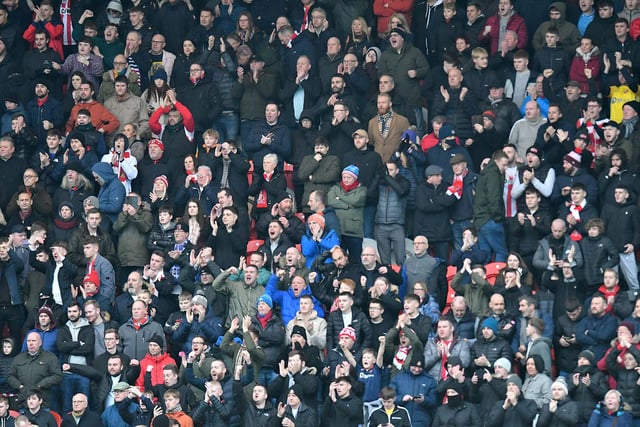Crazy away support for Sunderland!