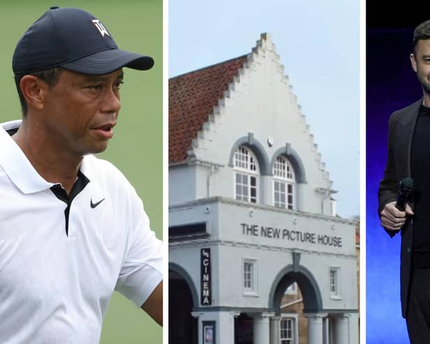 Tiger Woods and Justin Timberlake are behind the business bringing its new venture to St Andrews (Pics: Ethan Miller/ Patrick Smith/Getty Images)