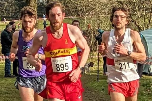 Liam Hutson (right) at Lindsay cross country (Pic Bill Duff)