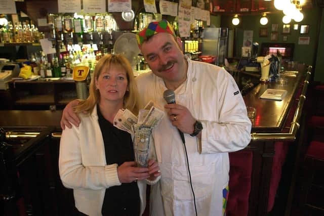 Mike and Senga Gilbert, who ran Smithy's pub , Mitchell Street, Kirkcaldy