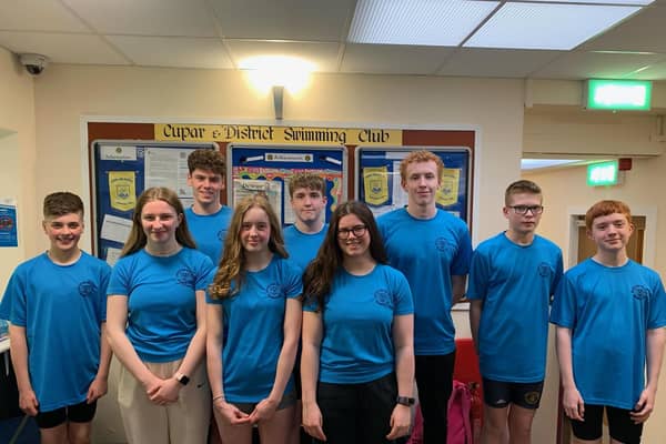 Members of Cupar & District Swimming Club that attended the Scottish National Age Group Championships in Aberdeen (Photo: Contributed)