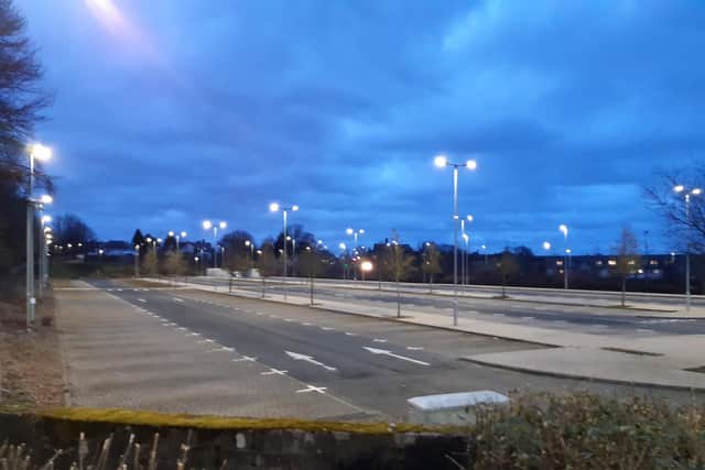 The car park at Kirkcaldy train station was deserted at the height of lockdown