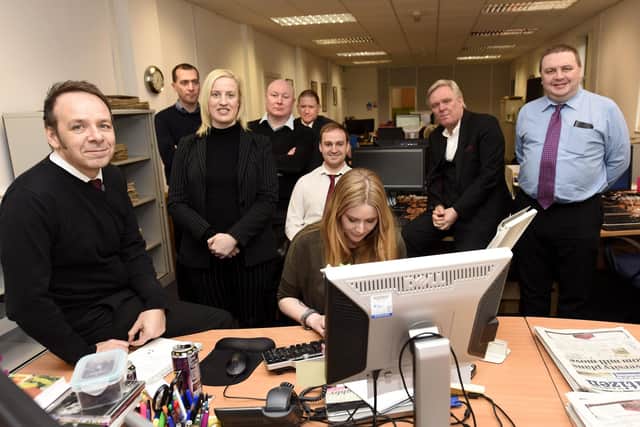 The Fife Free Press after moving into their new office in Carlyle House  (Pic: Fife Photo Agency)