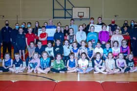 Members of Kirkcaldy Gymnastics Club have given two worthy causes a cash boost. Pic: John S Pow Photography.