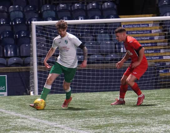 Action from Saturday's friendly at Stark's Park (Pic courtesy of Thornton Hibs)
