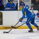 Kamerin Nault in action for Fife Flyers where his debut was left in limbo after paperwork issues forced him to return to Toronto (Pic: Derek Young)