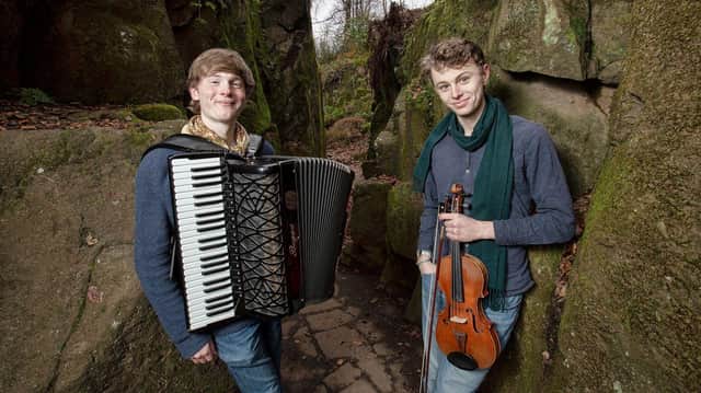Roo and Neil are two of the young musicians who will be playing at the Old Kirk as part of the Tea and Tunes series.
