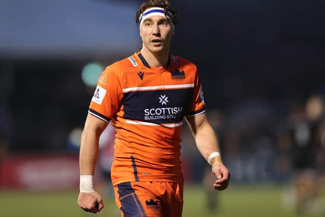 Scotland captain Jamie Ritchie playing for Edinburgh versus London's Saracens in December (Pic: David Rogers/Getty Images)