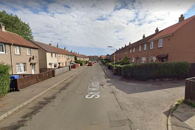The incident happened in St Kilda Crescent, Kirkcaldy. Pic: Google Maps
