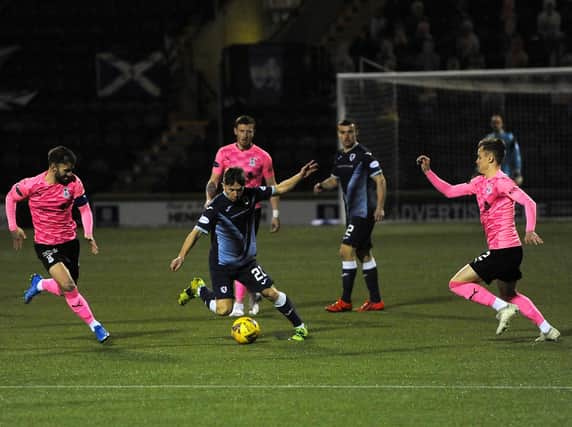 Kai Kennedy on the ball against Inverness (Pic: Fife Photo Agency)