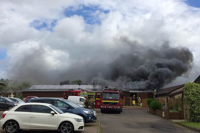 Fire in soft play building at Fife Zoo, July 5, 2020