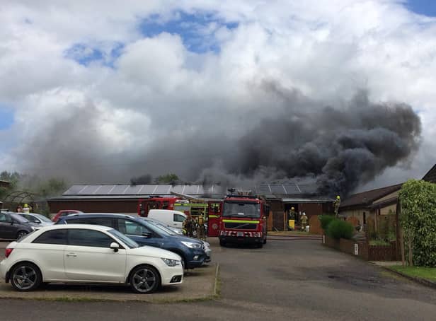 Fire in soft play building at Fife Zoo, July 5, 2020