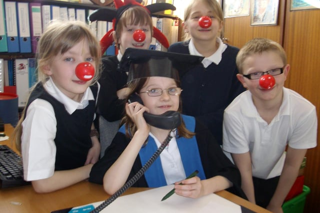 Red Nose Day 2009  was celebrated by pupils at Balcurvie Primary School